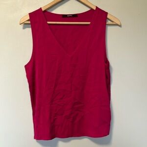 Quince Silk Vibrant Pink Sleeveless Top